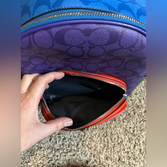 COACH Color Block Court Backpack - Picture 3 of 9